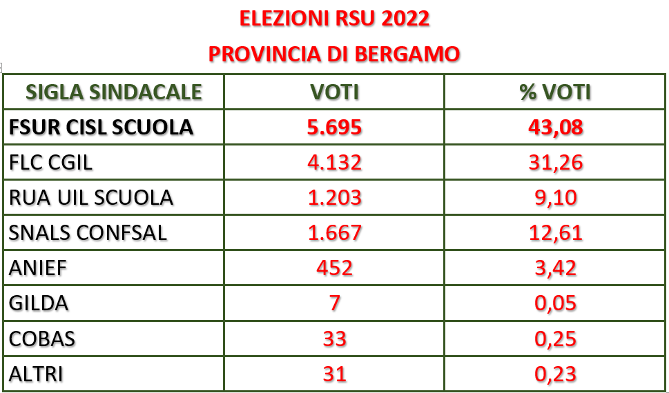 Elezioni RSU 2022