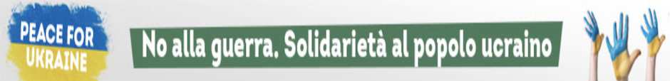 No alla guerra. Solidarietà al polo dell'Ucraina