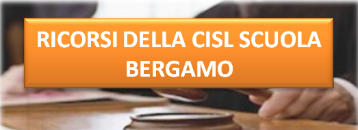 Ricorsi della CISL Scuola Bergamo