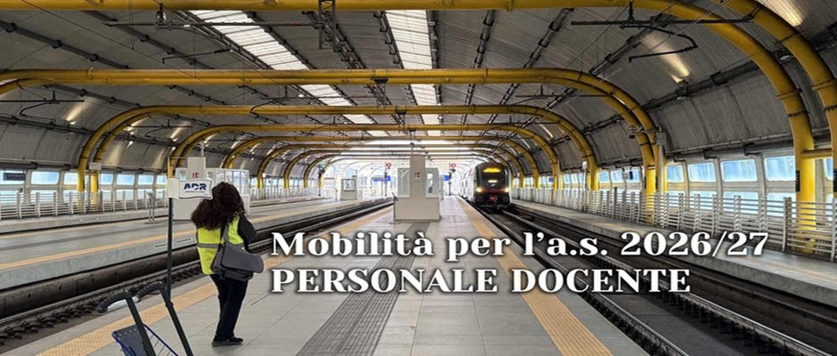 PUBBLICATI I MOVIMENTI DEL PERSONALE DOCENTE (TRASFERIMENTI E PASSAGGI) PER L'ANNO SCOLASTICO 2026/27
