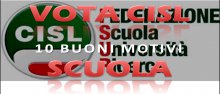 10 buoni motivi per votare CISL 10 buoni motivi per votare CISL