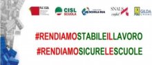Rendiamo stabile il lavoro,Rendiamo sicure le scuole Rendiamo stabile il lavoro,Rendiamo sicure le scuole