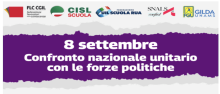 Incontro nazionale 8 settembre con parti politiche Incontro nazionale 8 settembre con parti politiche