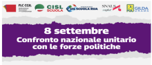 Incontro nazionale 8 settembre con parti politiche