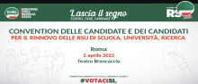 Convention delle candidate e dei candidati RSU Convention delle candidate e dei candidati RSU