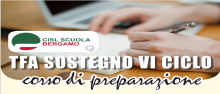 Corso di formazione CISL Scuola Bergamo TFA Sostegno Corso di formazione CISL Scuola Bergamo TFA Sostegno