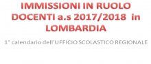 Immissioni in ruolo 2017 Immissioni in ruolo 2017