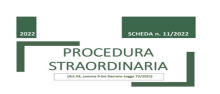 PROCEDURA STRAORDINARIA PROCEDURA STRAORDINARIA