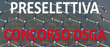 Preselettiva concorso DSGA Preselettiva concorso DSGA