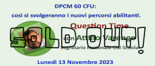 Iscrizione con riserva Question Time