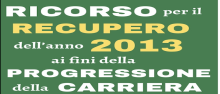 Ricorso recupero anno 2013